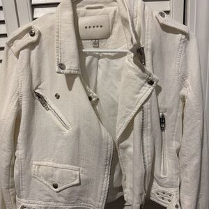 Blank NYC White Leather Jacket - like new condition